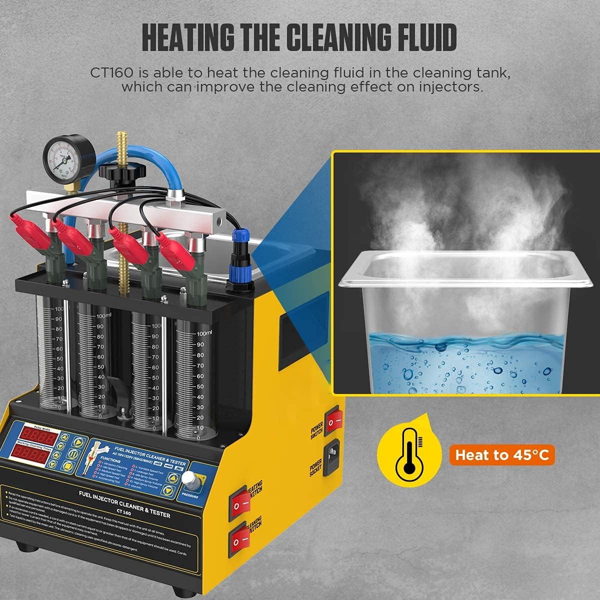 Fuel Injector Cleaner 4-Cylinders 110V D1978