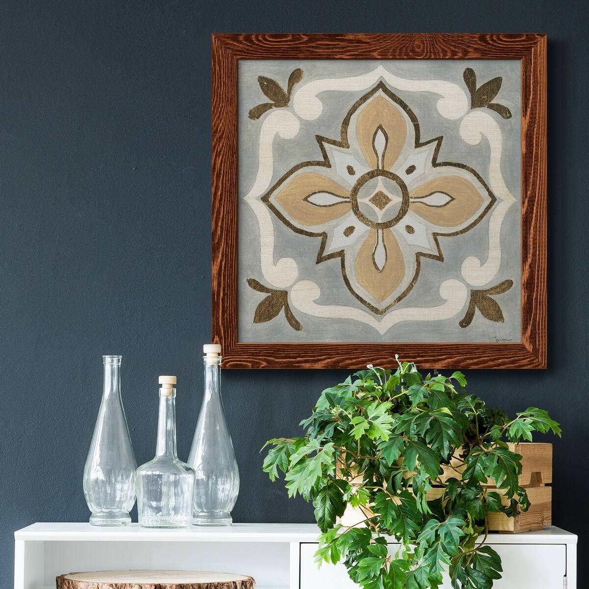 Framed Canvas 24x24 Black G649968