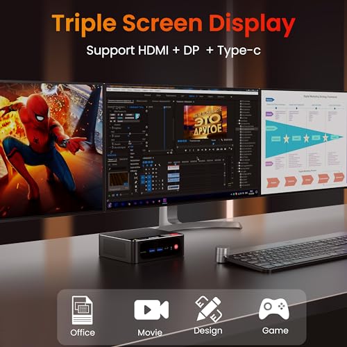 Mini PC AMD Ryzen 7 5800H 16GB RAM 1TB SSD WiFi 6 F32263