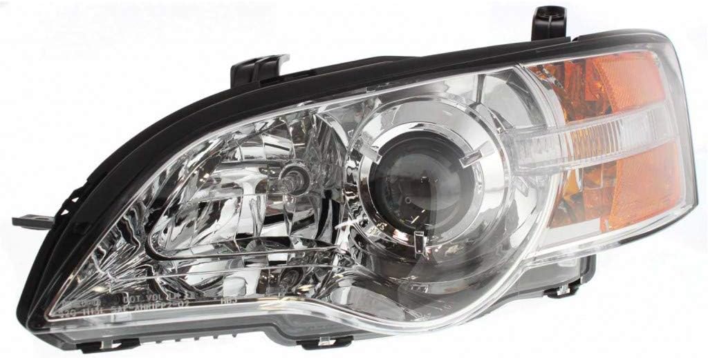 Passenger Side Headlight for Subaru Legacy 2005 D6675