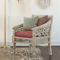 Solid Wood Hand Carved Single Sofa N486920