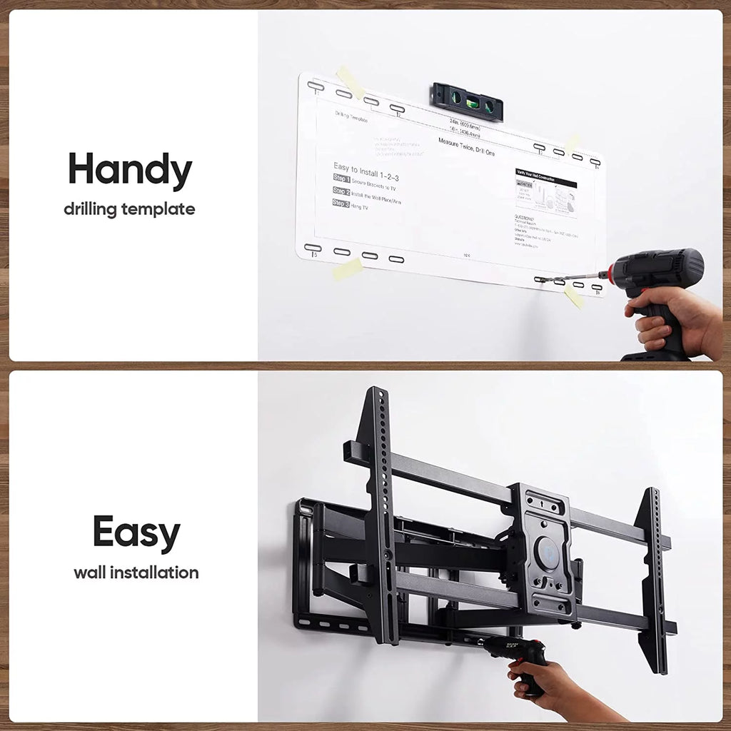 Full Motion TV Wall Mount Brackets for 50-90 inches Flat Curved TV K3677
