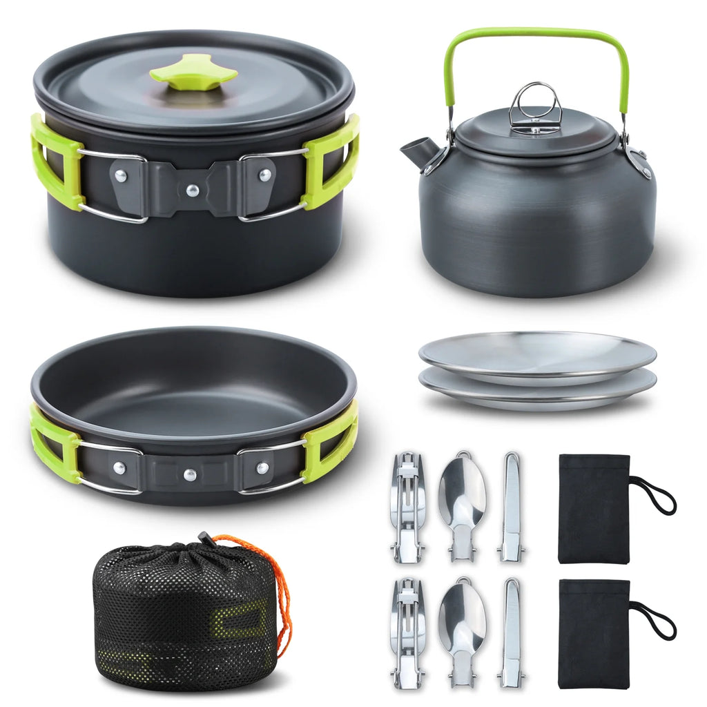 16pcs Camping Cookware Set J193