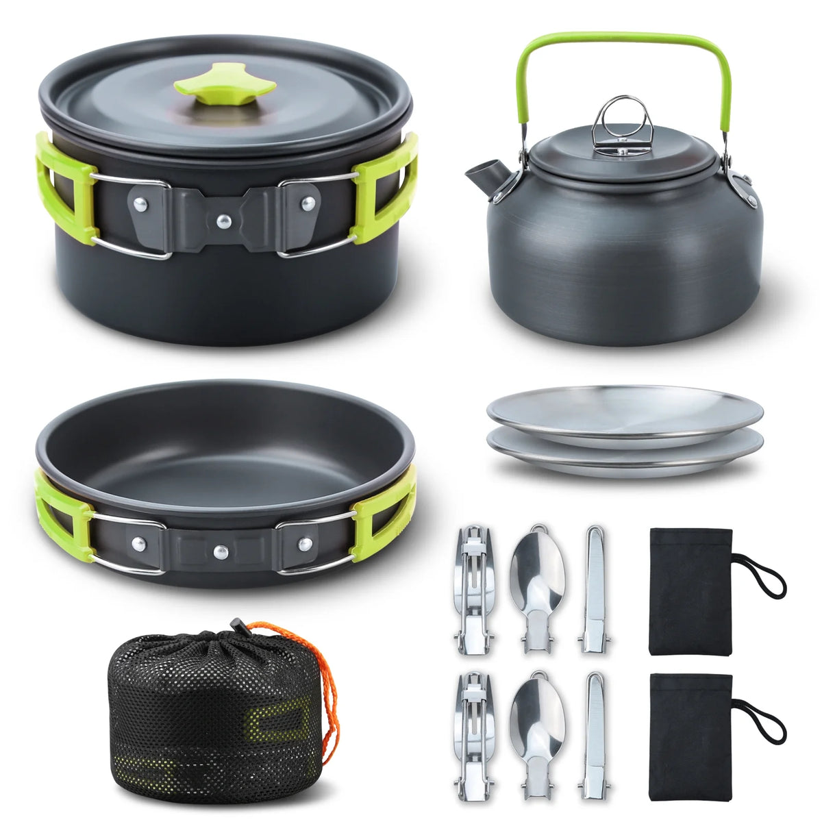 16pcs Camping Cookware Set J193
