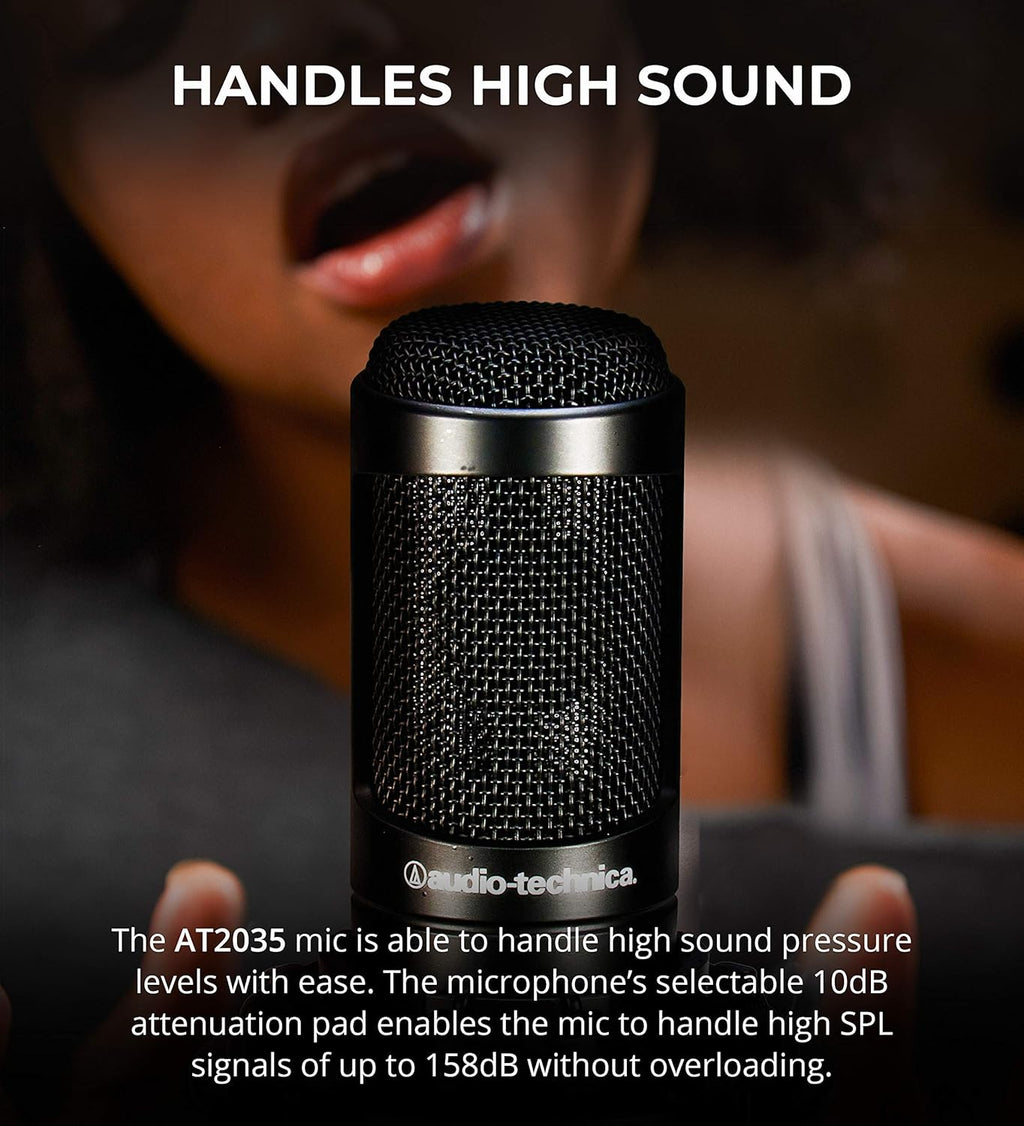 Cardioid Condenser Microphone Bundle with XLR Cable, Pop Filter, Mic Stand, and Acoustic Wedges K583737