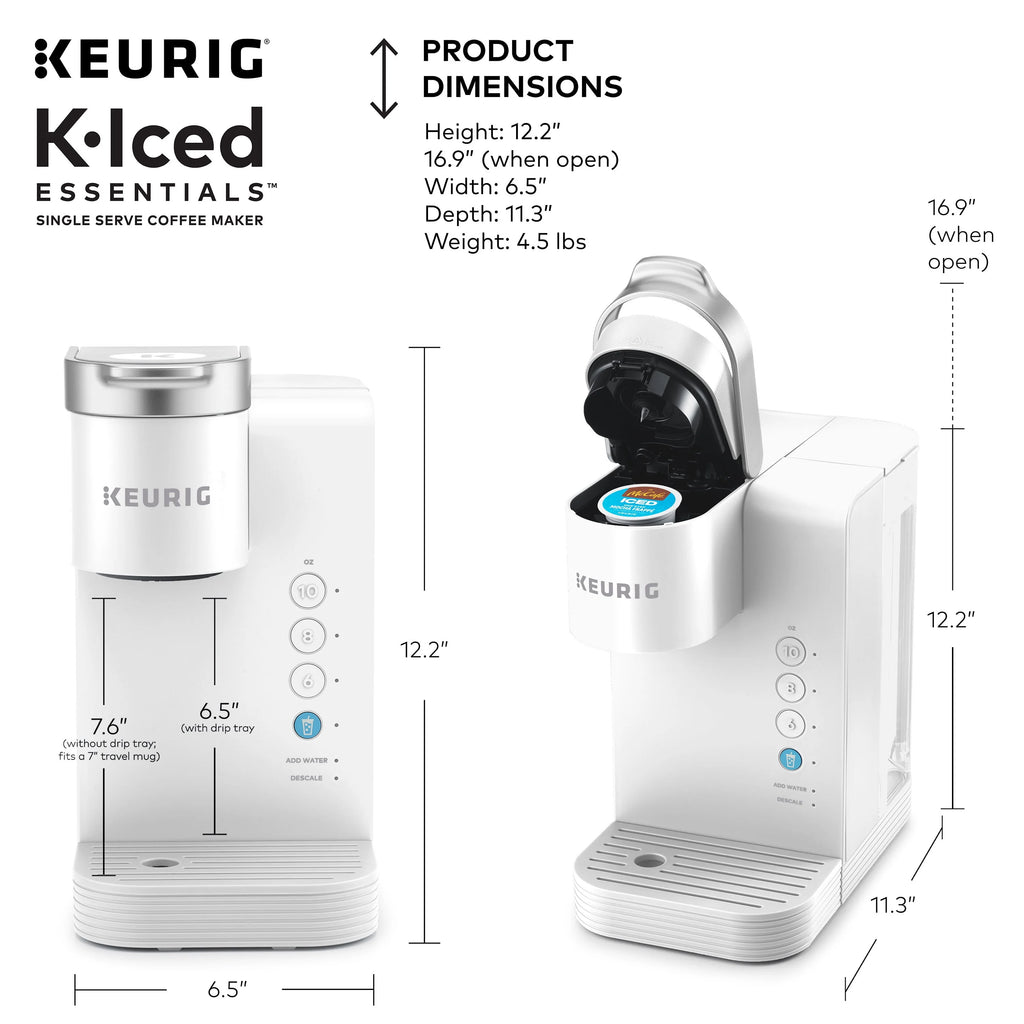 White Iced and Hot Single-Serve Coffee Maker H9000