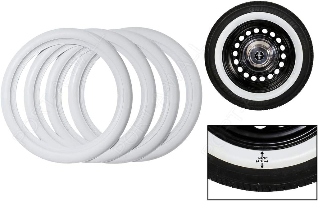 4 pcs White Wall Tires for R14 A7166