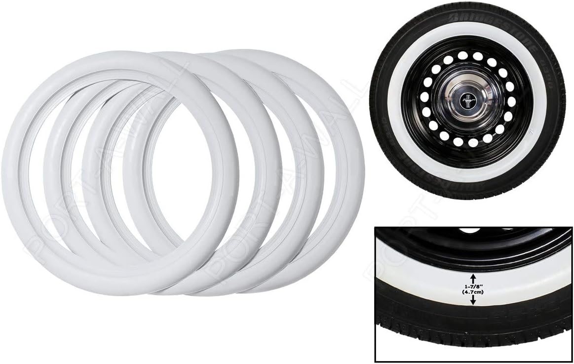 4 pcs White Wall Tires for R14 A7166