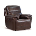 Top Grain Leather Power Recliner Glider Chair N160216