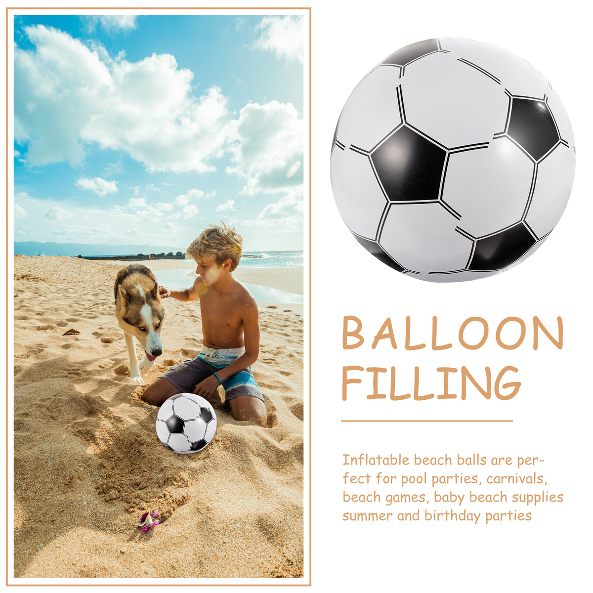 Inflatable Beach Ball Floating Water Sports Toys V2593