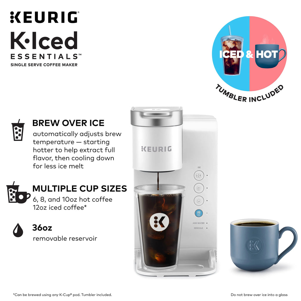White Iced and Hot Single-Serve Coffee Maker H9000