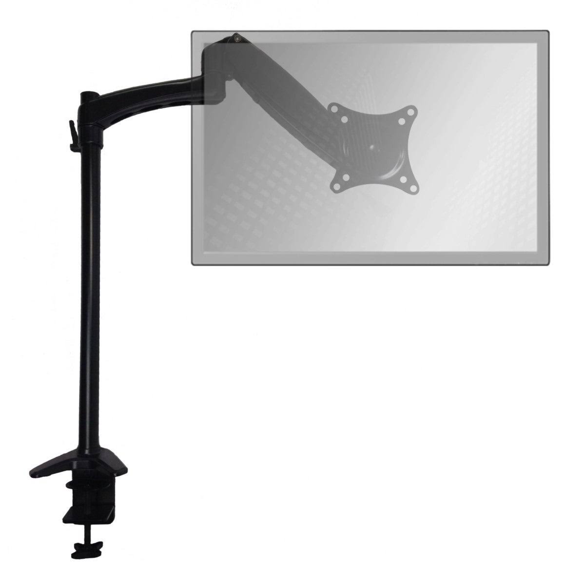 Black Height Adjustable Monitor Arm Desk Mount A458859