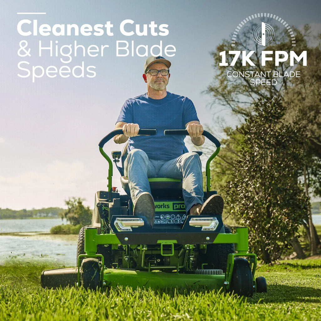 60V 42” Electric Zero Turn Mower with 8 Ah Batteries E54105