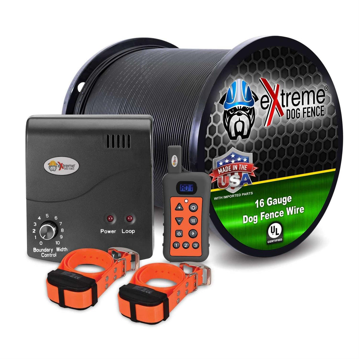 Electric Dog Fence + Remote Trainer 2 Dog G4636