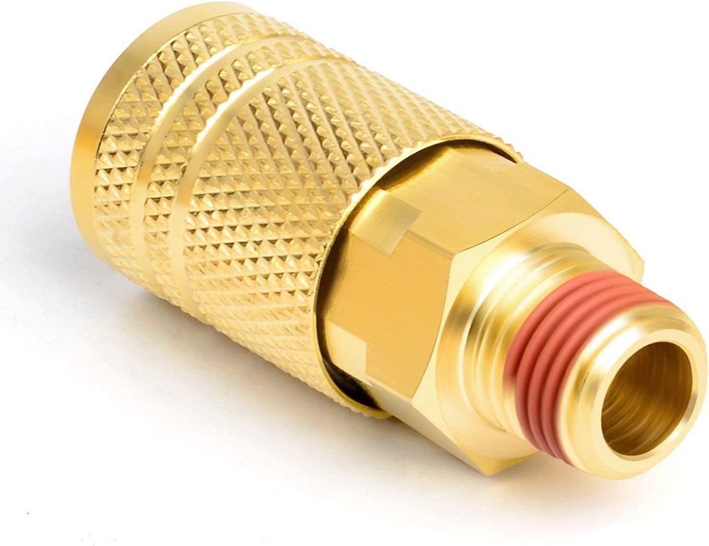 12PCS 1/4-Inch Brass Quick Connect Air Coupler Q8879