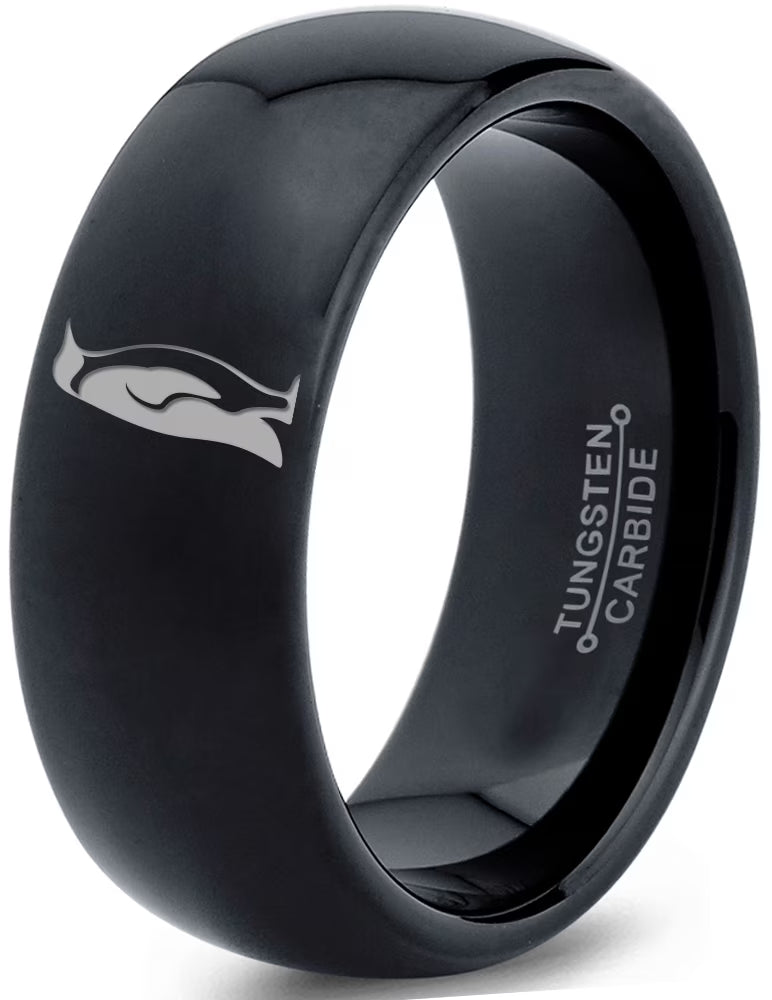 Black Dome Polished Band Ring O19804