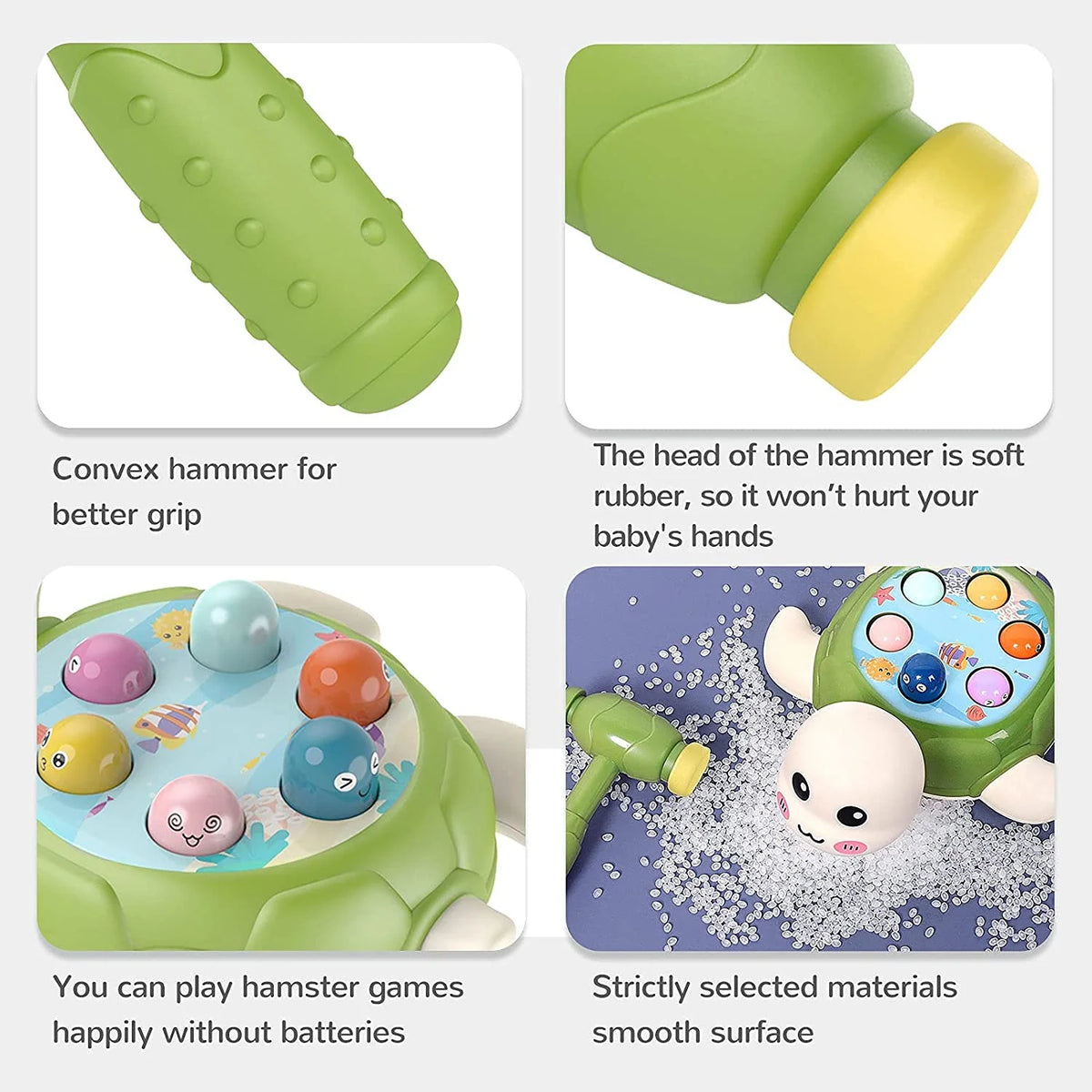 Whack Game Mole Hammering Toy with 2 Hammer P9025