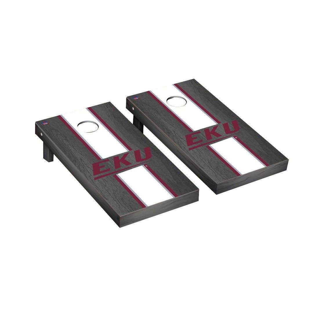 Regulation Cornhole Game Set Onyx Stained Stripe Version Y490545