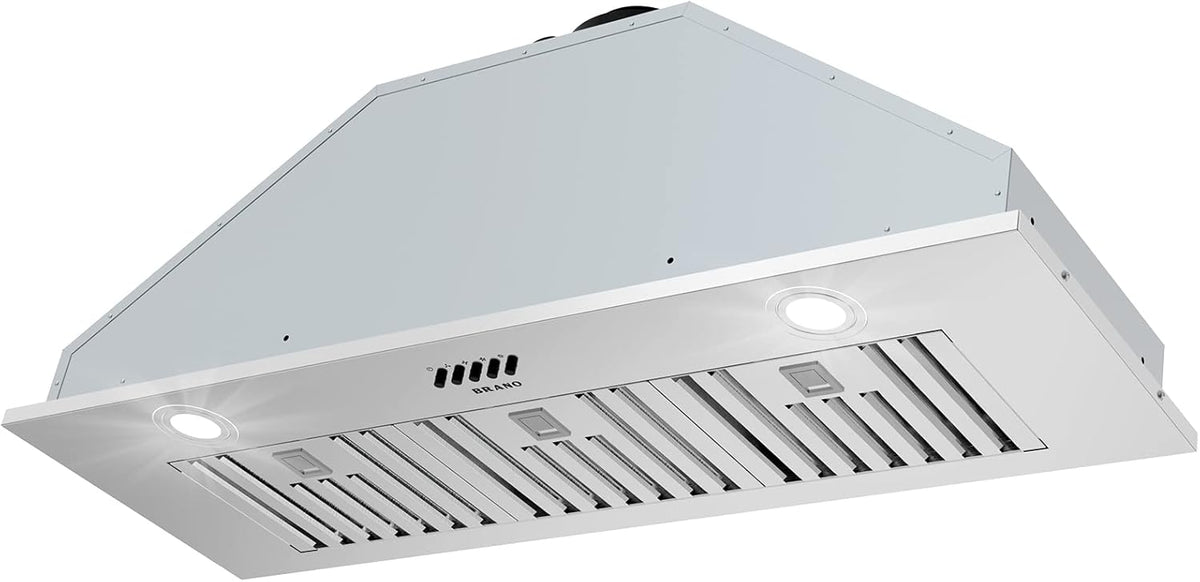 Built-In Stove Vent Hood with Baffle Filters and LED Lights I98244