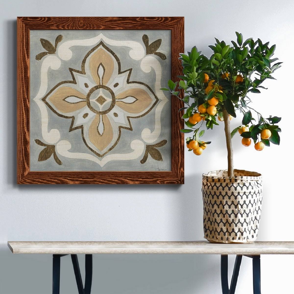 Framed Canvas 24x24 Black G649968