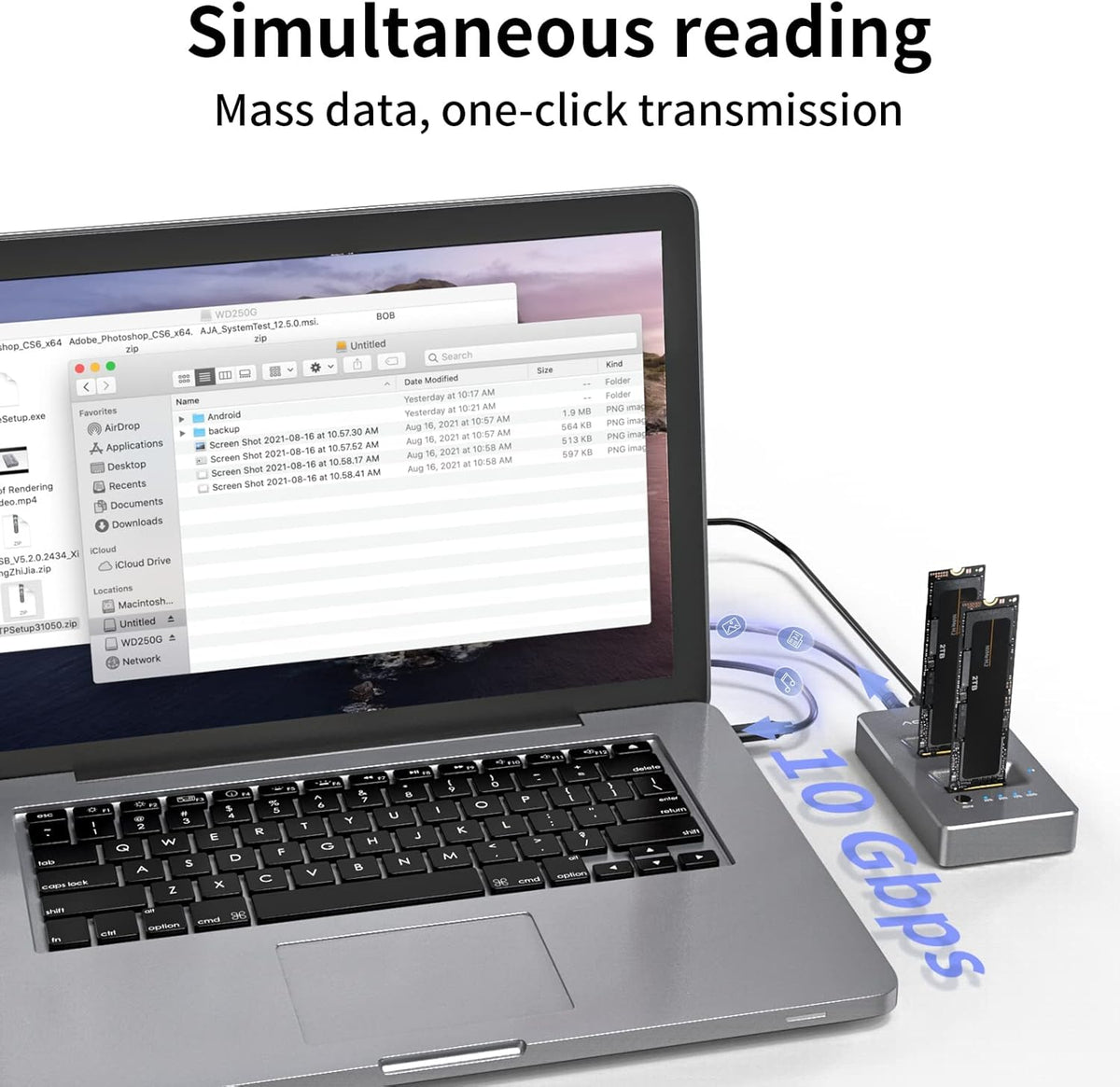 M.2 NVME SSD Enclosure with Offline Clone P890