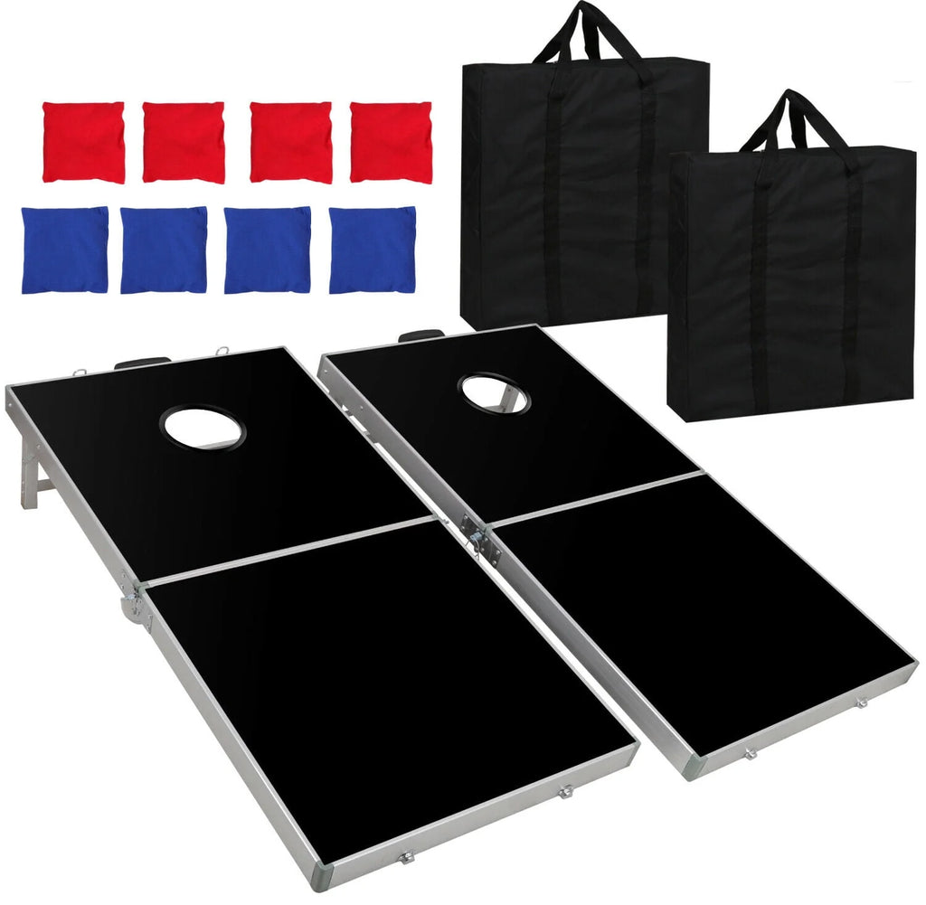 4FT x 2FT Wood Cornhole Bean Bag Toss Game Set with Carry Case G65470