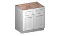 White 2 Doors 2 Drawers 1 Shelf Base Cabinet U49275