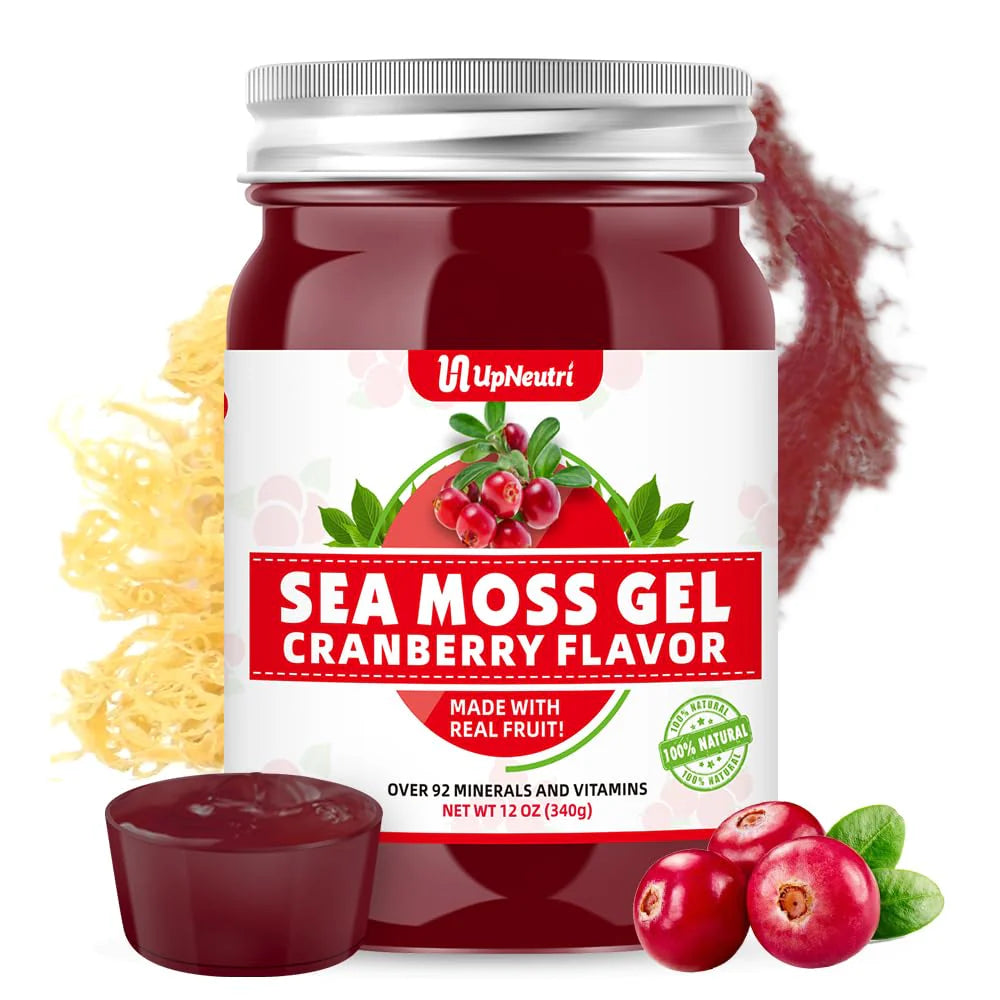 Cranberry Flavored Sea Moss Gel 12 OZ N987