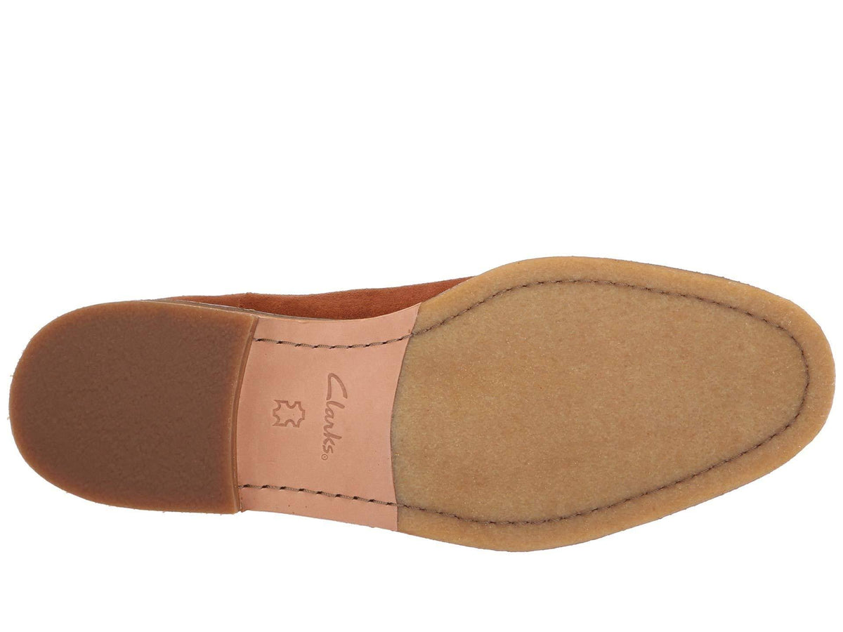 Dark Tan Suede Clarkdale Shoes T1095