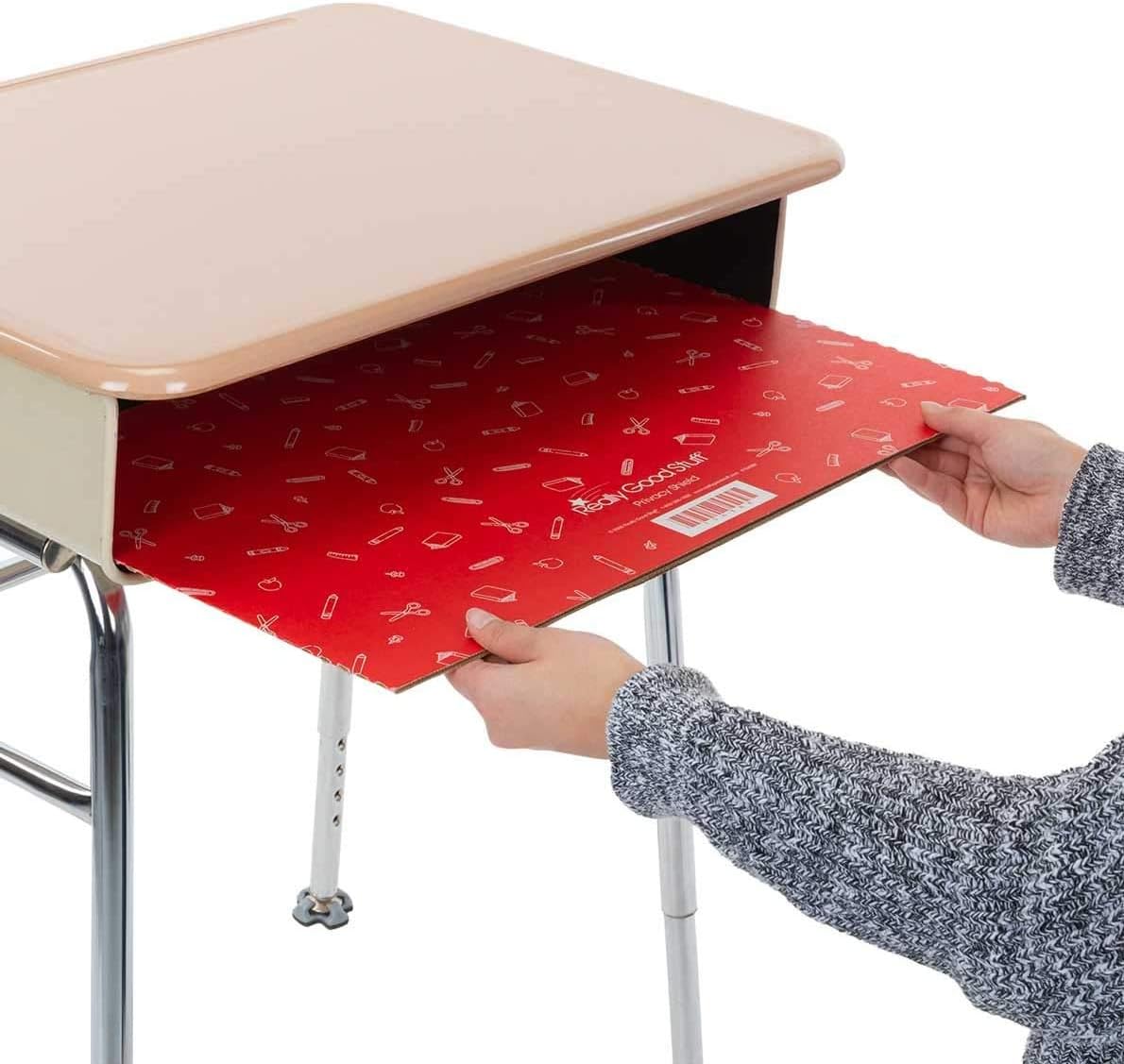 Set of 12 Matte Privacy Shields for Student Desks C3559