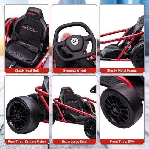 24V Electric Drift Kart Car with 2×300W Motor Z8152