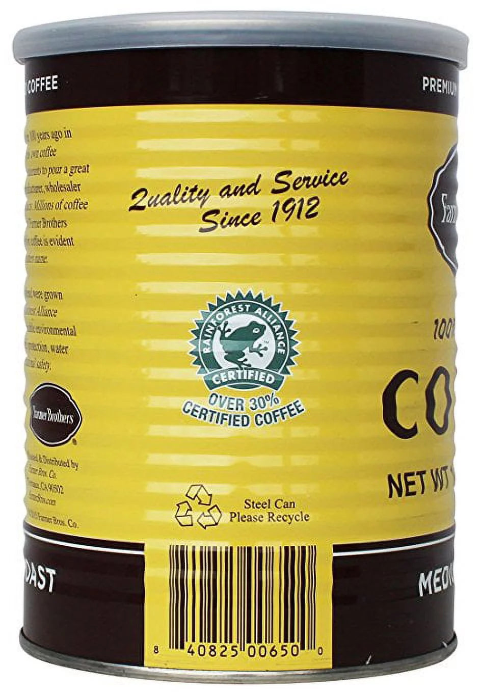Medium Roast 100% Arabica Ground Coffee, 14 Oz (Pack of 2) L693