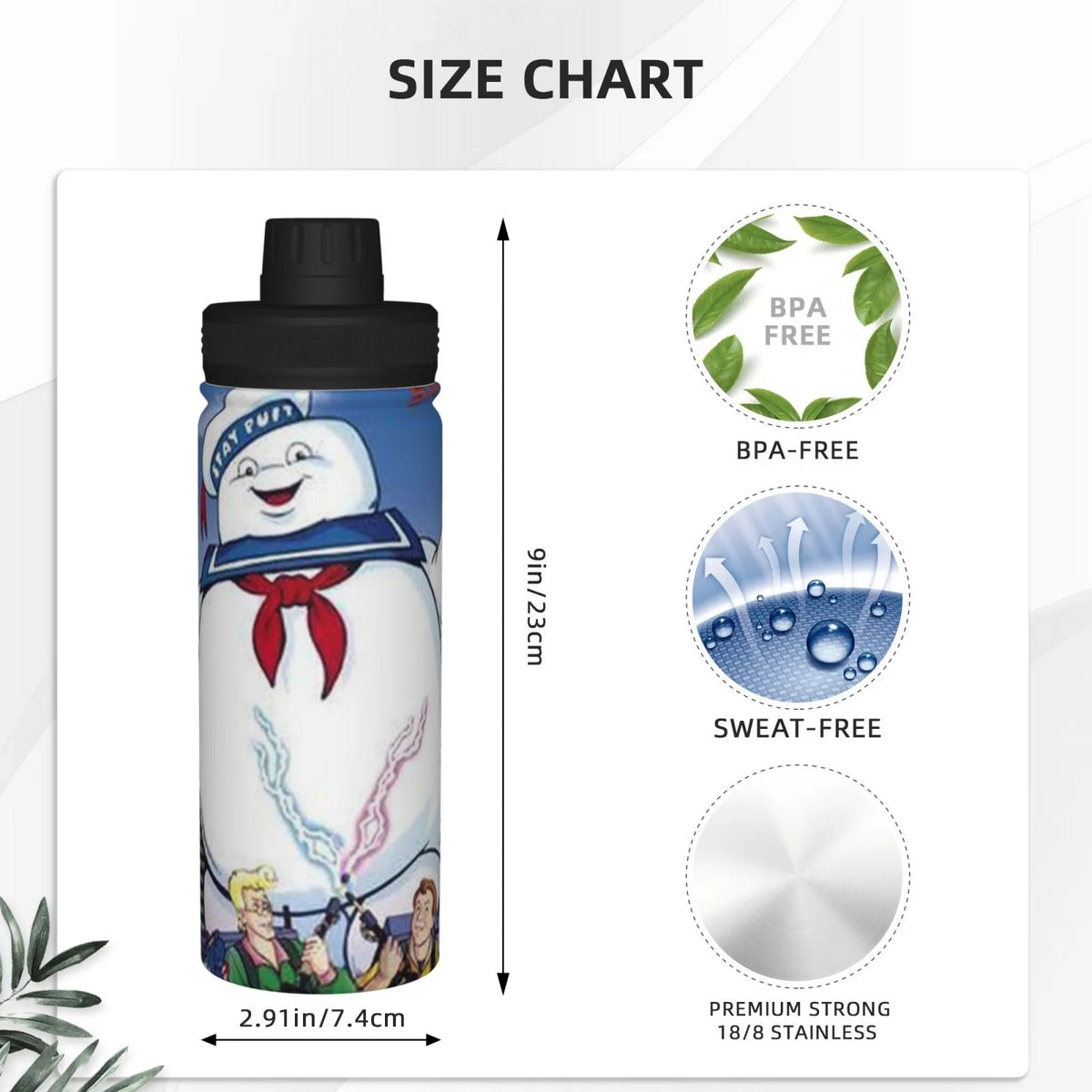 Insulated Stainless Steel Water Bottle 18OZ T704688