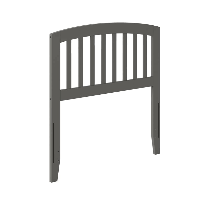 Solid Wood Spindle Twin Headboard in Gray R2902