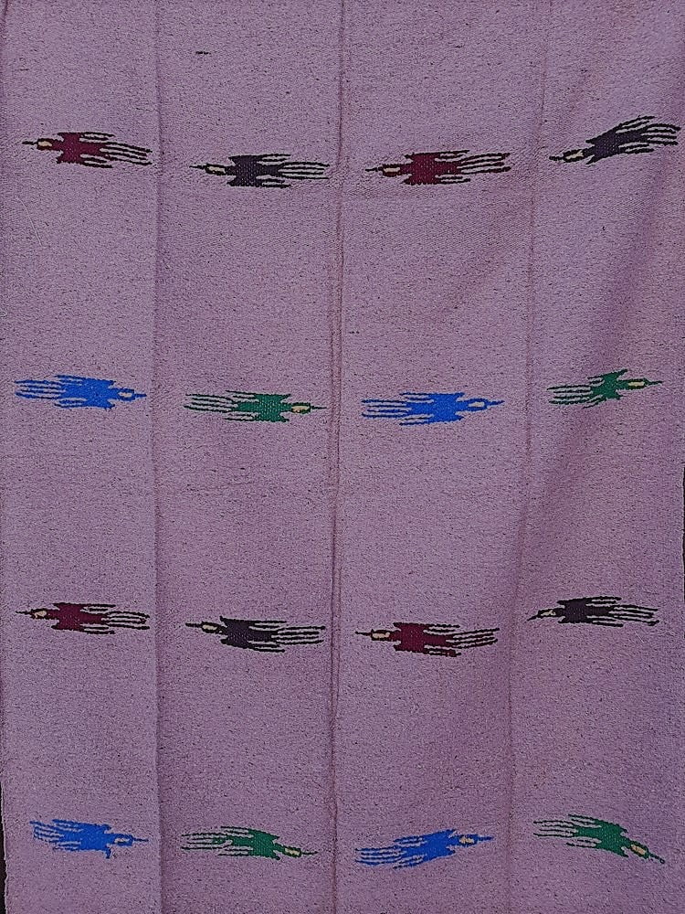 Purple Thunderbird Large Yoga Throw Blanket Serape N3436
