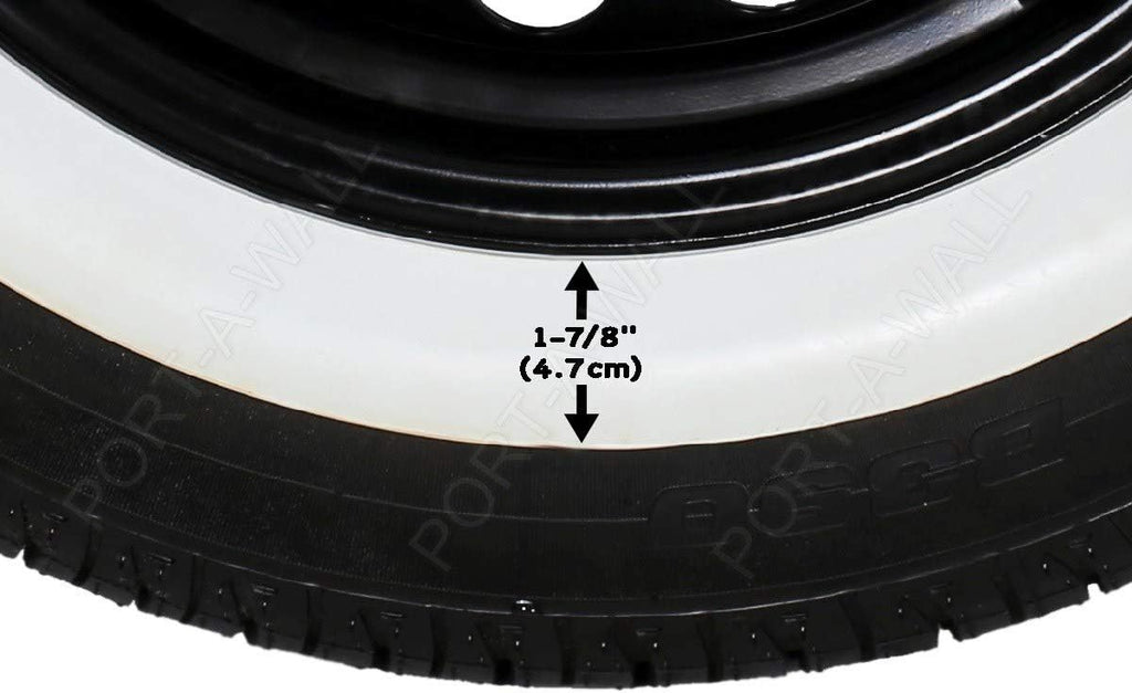 4 pcs White Wall Tires for R14 A7166