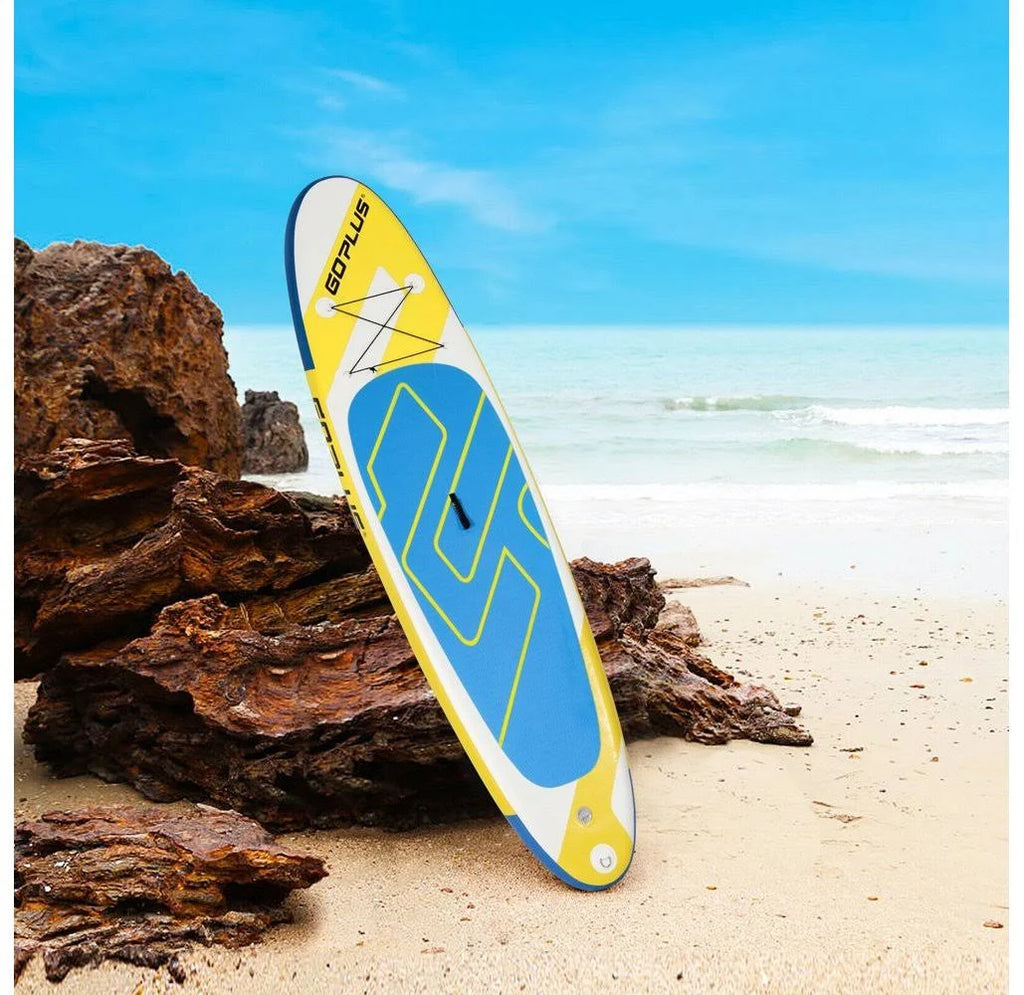 Yellow Inflatable 10-Foot Stand Up Paddle Board C25678