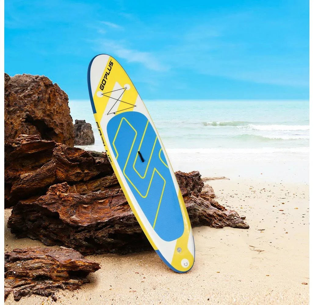 Yellow Inflatable 10-Foot Stand Up Paddle Board C25678