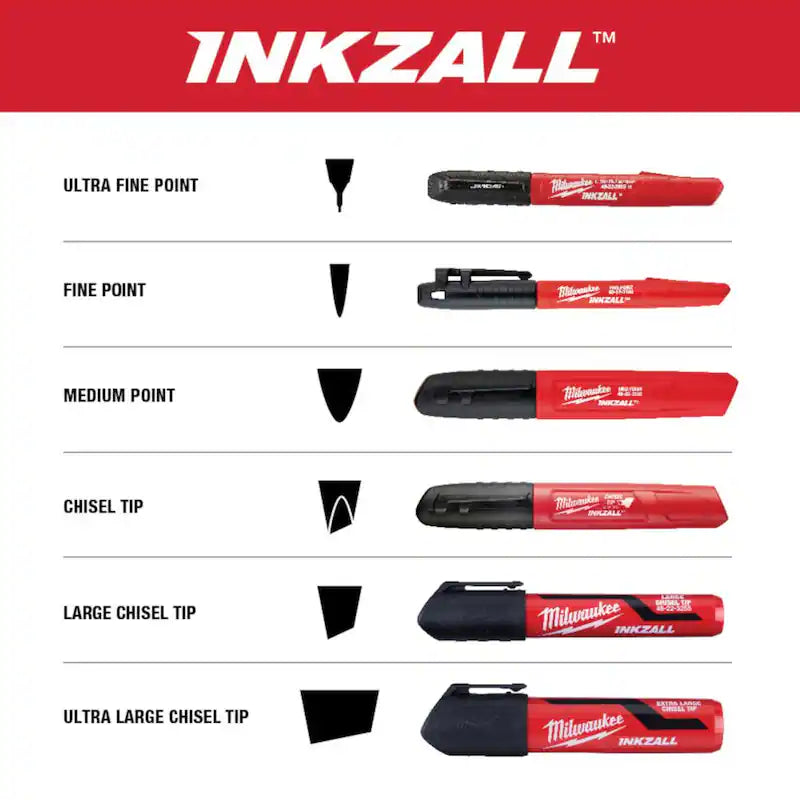 Red Fine Point Permanent Marker 36-Pack A348