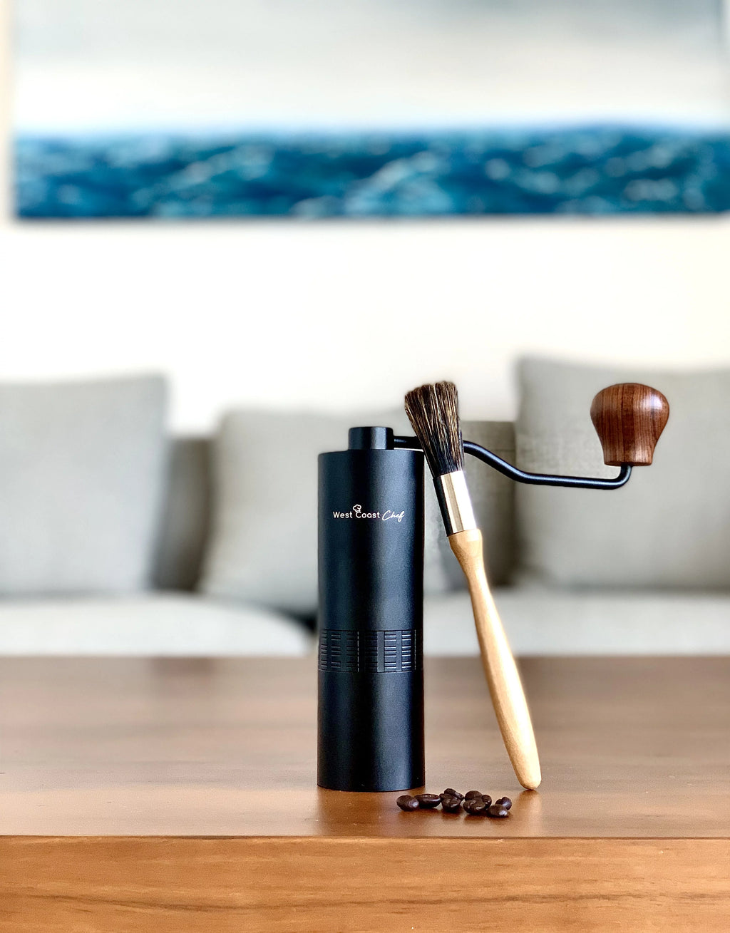 Manual Burr Coffee Grinder with Coarseness Adjustment Dial K657349