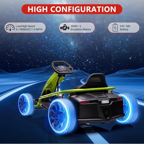 24V Electric Drift Kart Car with 2×300W Motor Z8152