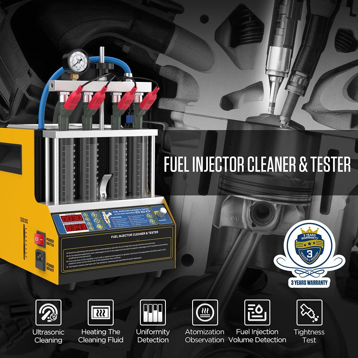 Fuel Injector Cleaner 4-Cylinders 110V D1978