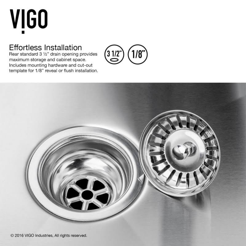 Undermount Stainless Steel Kitchen Sink with Faucet, Two Grids, Two Strainers and Dispenser V272925