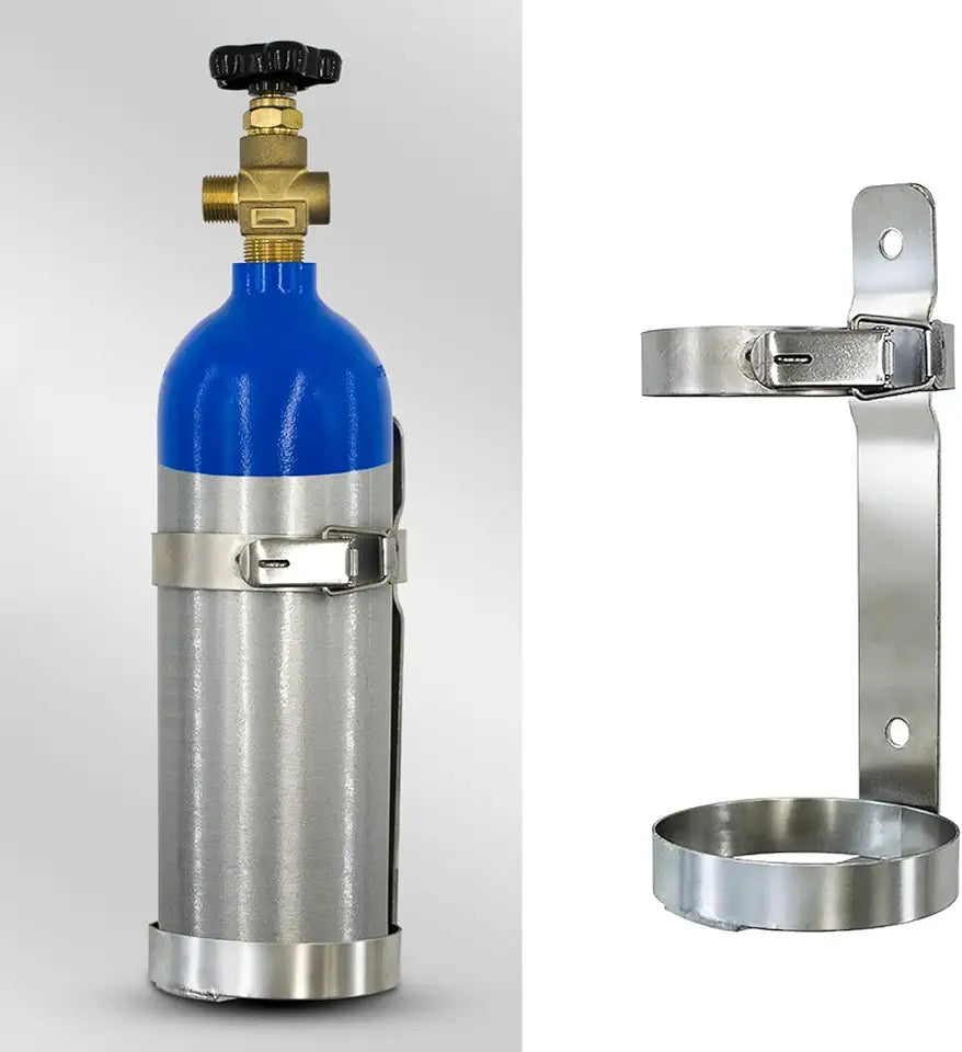 Stainless Steel Oxygen Tank Holder W52391