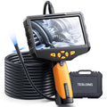 Triple-Lens Borescope Inspection Camera with Light, 16.4ft Waterproof Flexible Cable S5867