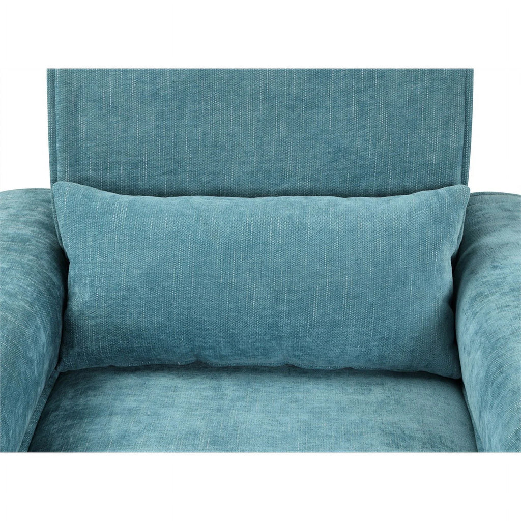 Blue Chenille Sofa Loveseat Chair Set D700