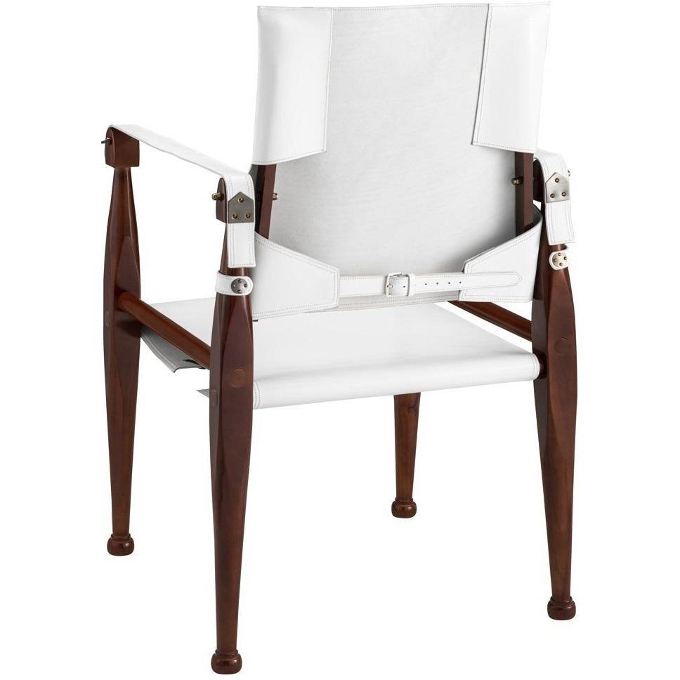 White Campaign Chair X24096