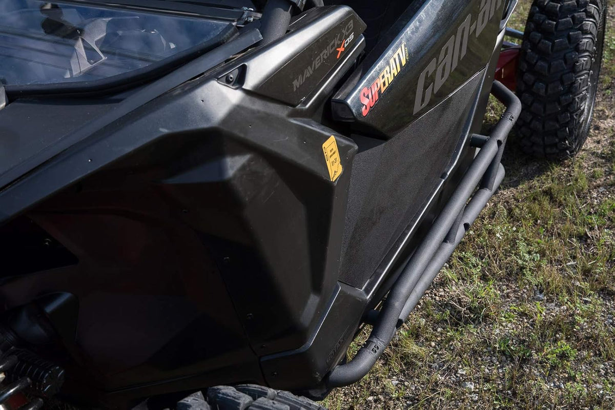 Heavy-Duty Nerf Bars with 1.75” Diameter Steel Tubing, Wrinkle Black Finish F4271