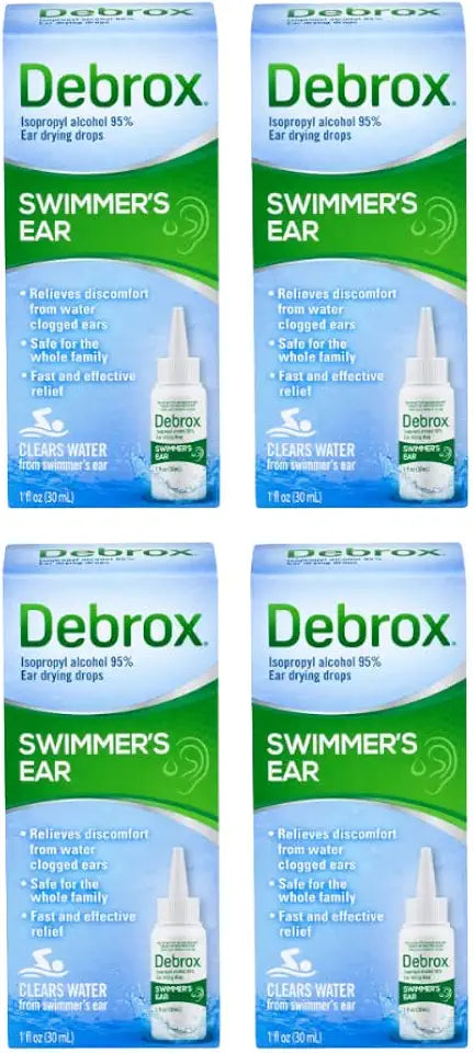 Ear Drying Drops 1 Fl oz Pack of 4 H1459
