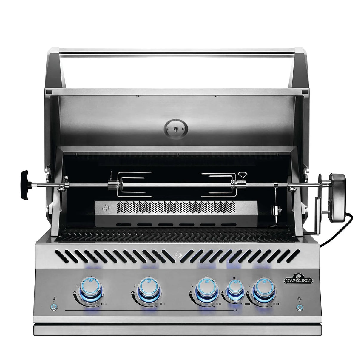 32-Inch Propane Gas Grill with Infrared Rear Burner and Rotisserie Kit Y967